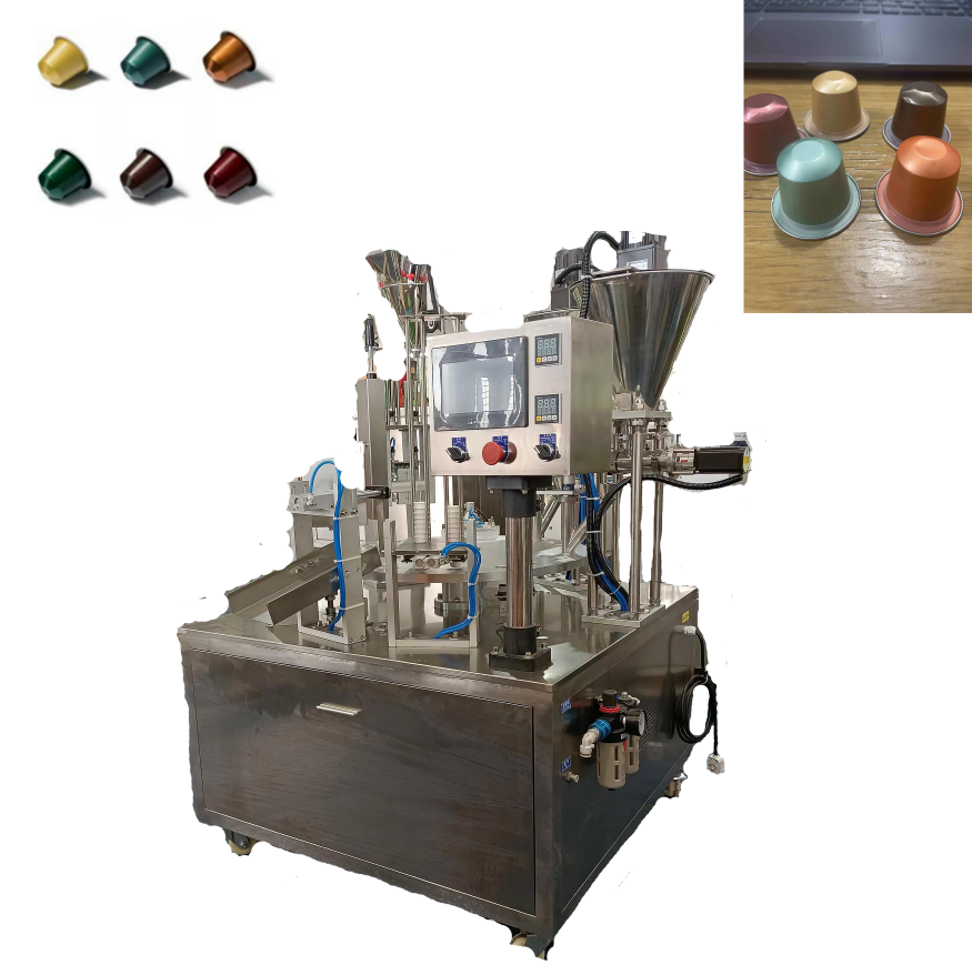 Automatic coffee filling and sealing machine