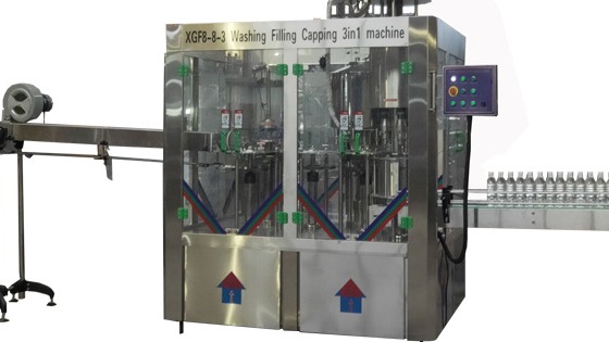 3 In 1 Water Rinsing Filling Capping Line